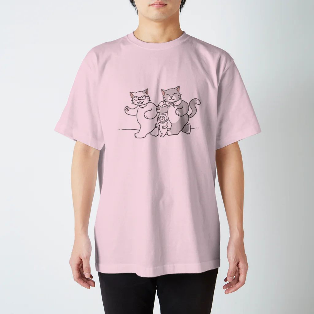 NEKOGETの散歩するにゃーん Regular Fit T-Shirt