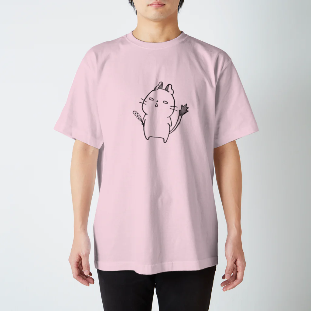 でぐんちゅの放心デグー(黒) Regular Fit T-Shirt