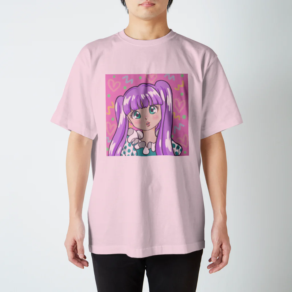 KURUKURUMEEの80Ｓガール スタンダードTシャツ