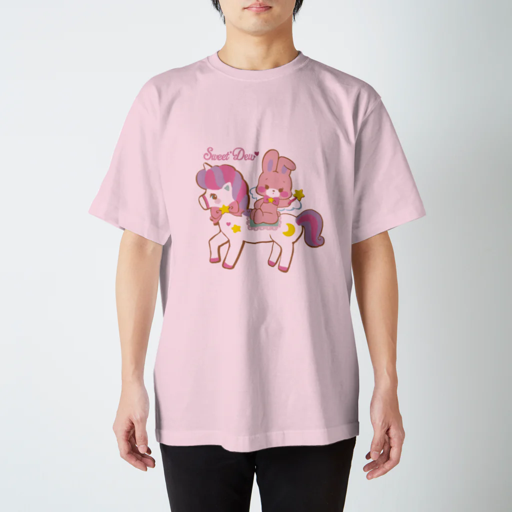 Sweet*Dewのユニコーン＆うさぎ スタンダードTシャツ