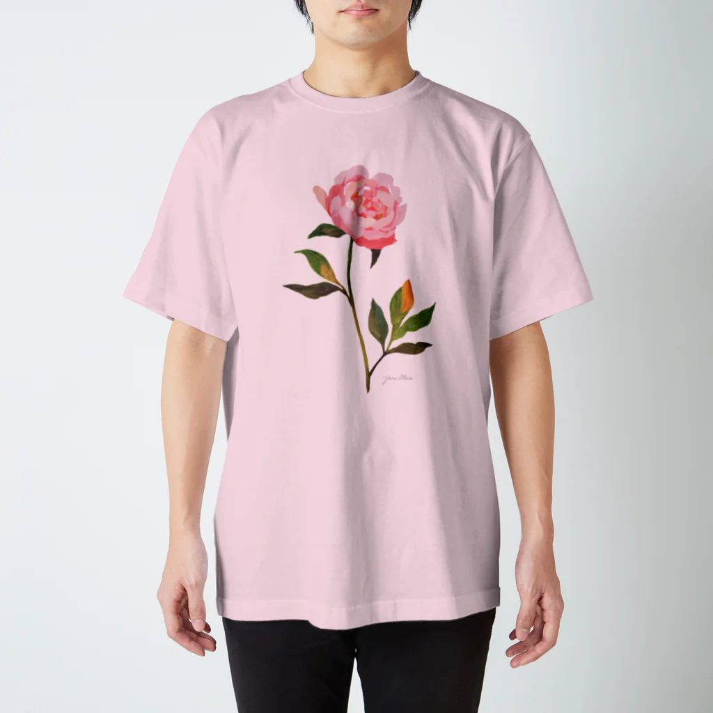 YURI MIUの芍薬 ＊ Pink Peony 02 Regular Fit T-Shirt