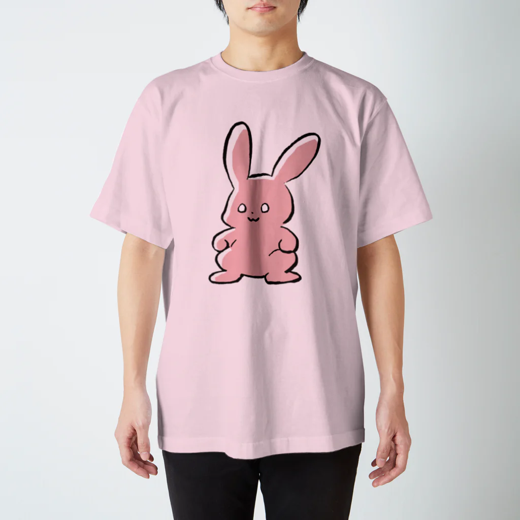 ゆるいどうぶつのゆるうさぎ Tシャツ B スタンダードTシャツ