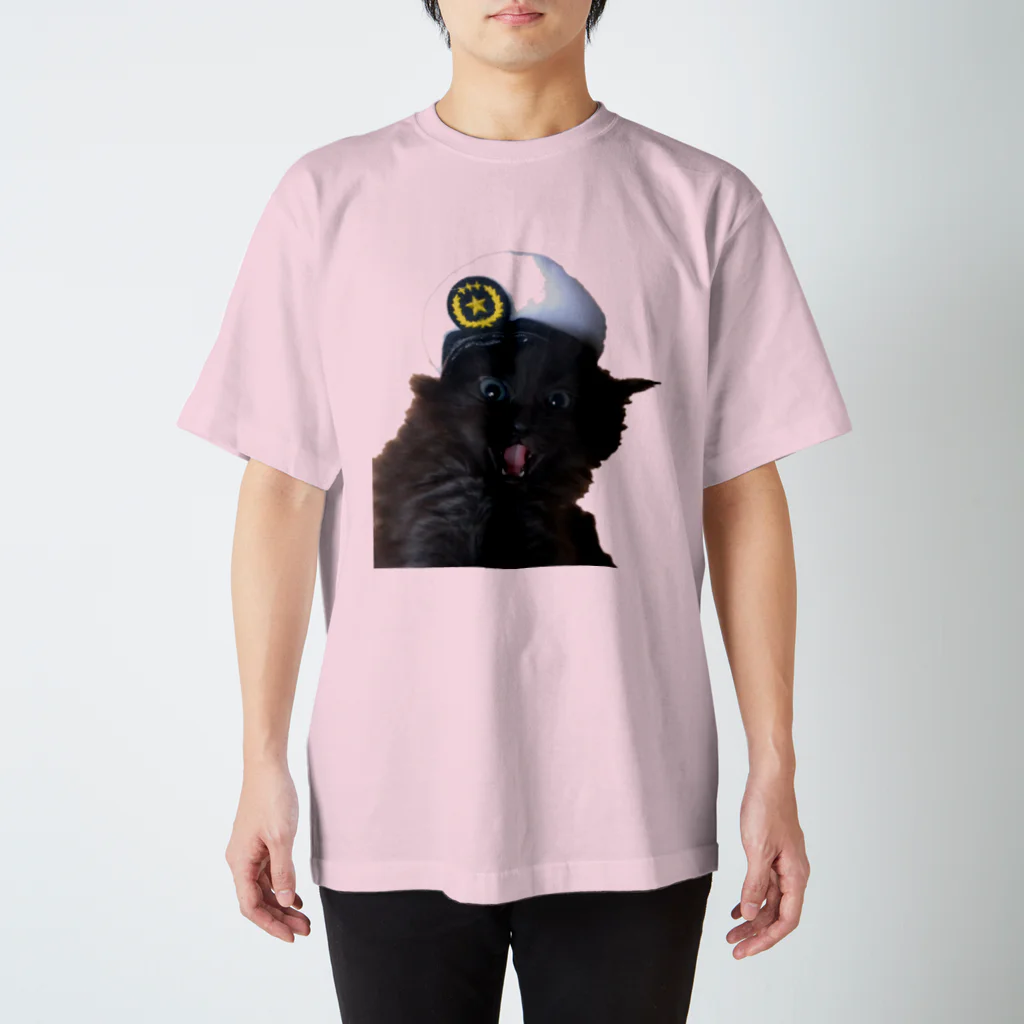 ひみつchocolatierの猫のお巡りさん再び スタンダードTシャツ