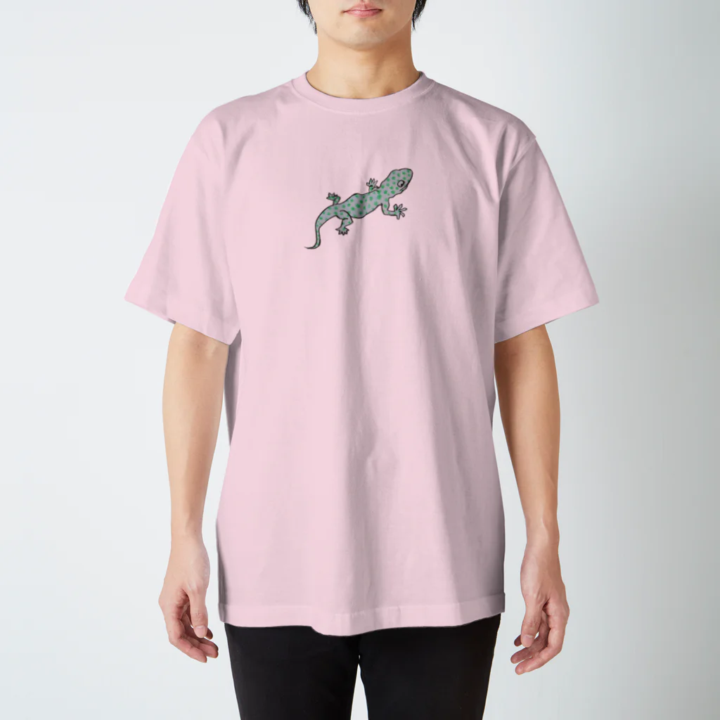 カケハ＝タヒルのはりつきヤモリくん スタンダードTシャツ