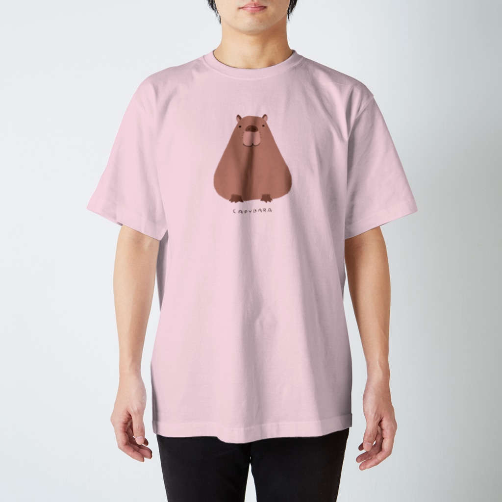 カピバラグッズ by miyucapyのカピバラおすわり Regular Fit T-Shirt