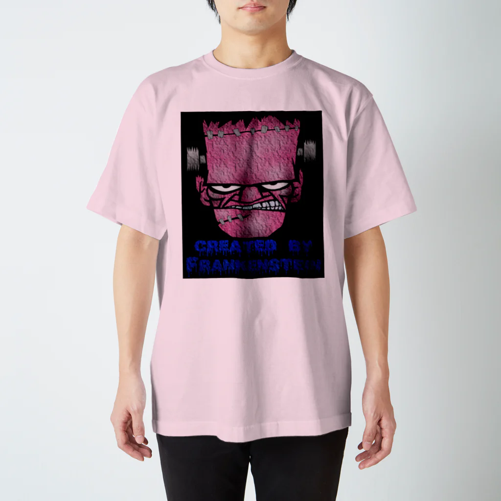 Ａ’ｚｗｏｒｋＳのフランケンシュタイン(PINK FACE) スタンダードTシャツ