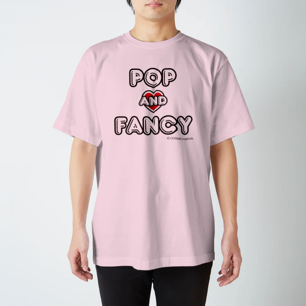 COSMICmagicalsのPOP AND FANCY あか スタンダードTシャツ