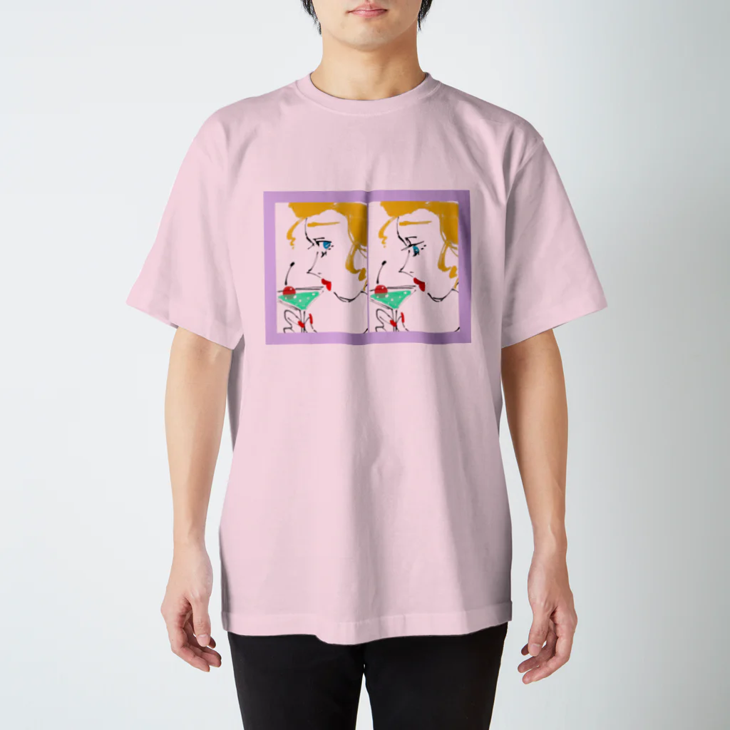 ナリさんのメロンソーダ・レディ スタンダードTシャツ