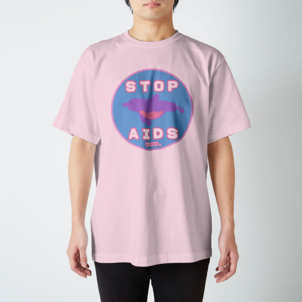 YMT.のCondom Dolphin【STOP AIDS】 スタンダードTシャツ