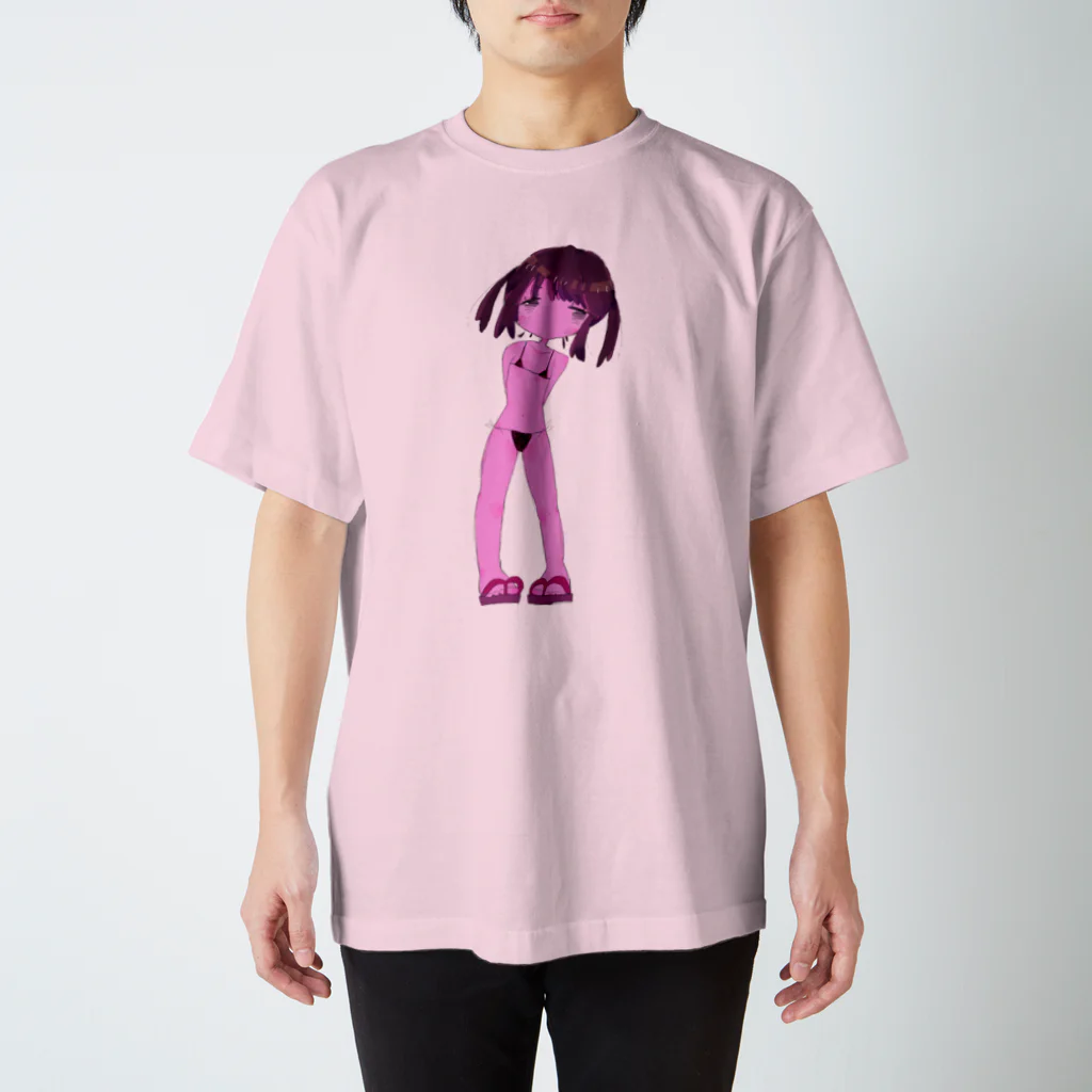 amanozyakushaのビキニの女の子 スタンダードTシャツ