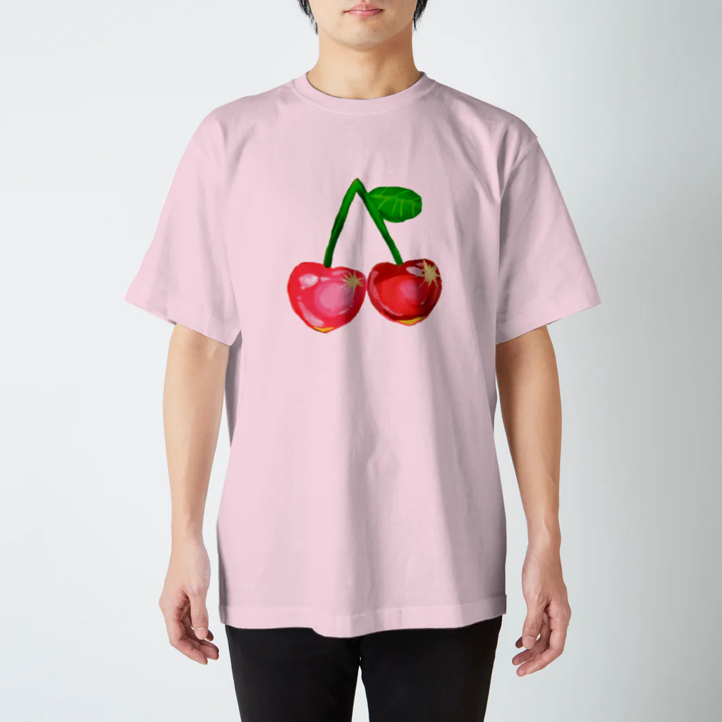 海老名萌のきらきらチェリー※沙良田印の水菓子(単品) スタンダードTシャツ