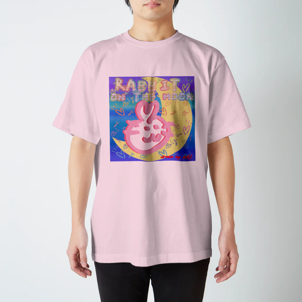 Ａ’ｚｗｏｒｋＳのRABBIT ON THE MOON スタンダードTシャツ