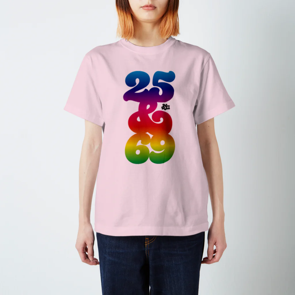 NicoRock 2569の25&69 Rainbow スタンダードTシャツ