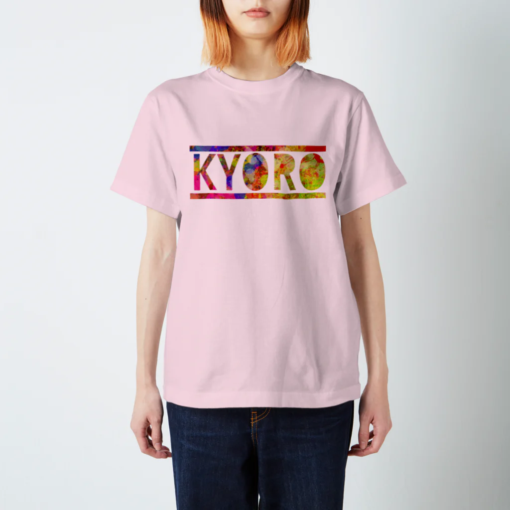 KYOROSHOPのヨコキョロTシャツ(レインボー) Regular Fit T-Shirt