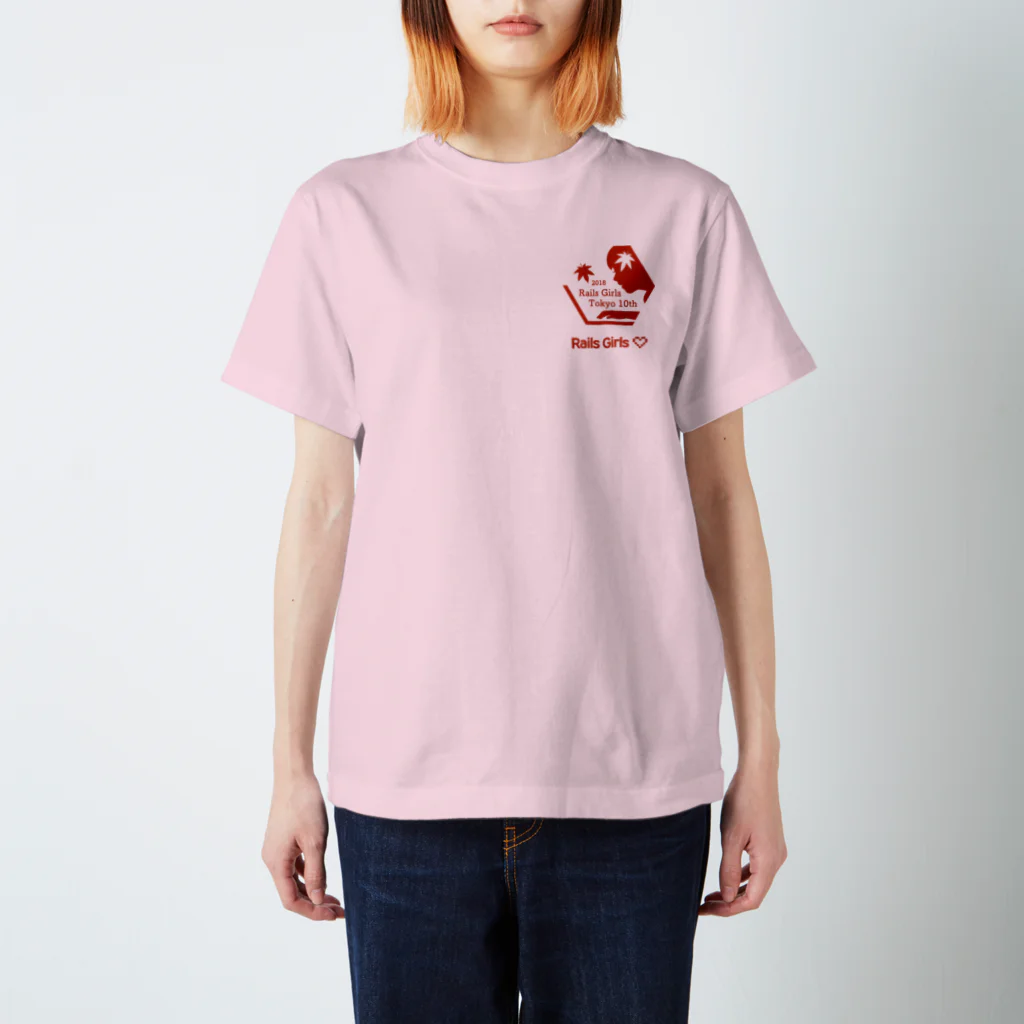 Rails Girls JapanのRails Girls Tokyo 2018 Redlogo スタンダードTシャツ