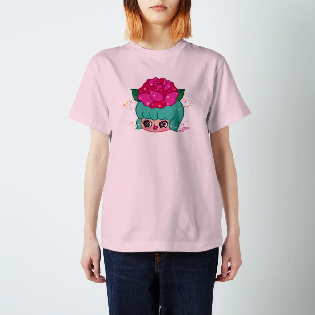 ミジワールドSUZURIショップのROSE スタンダードTシャツ