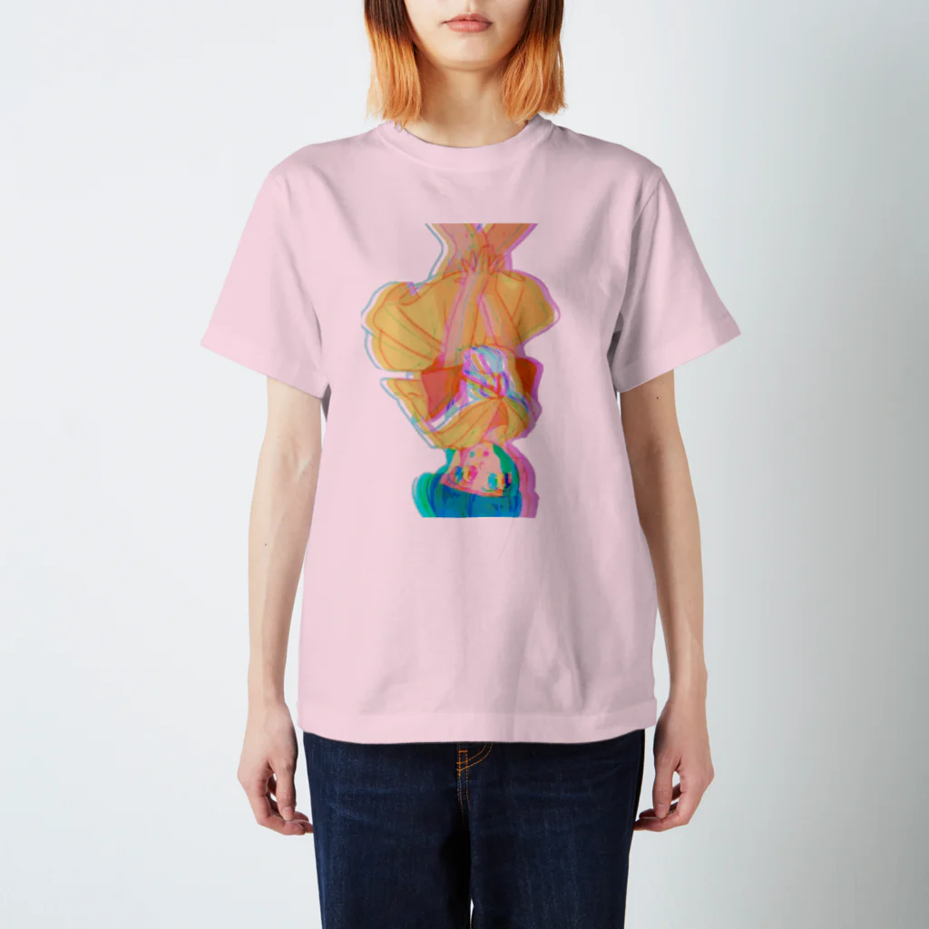 pipipiの逆さ女の子 スタンダードTシャツ