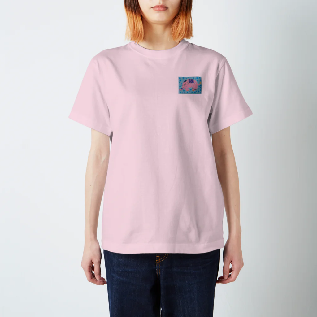 ピンクの象のピンクの象 Regular Fit T-Shirt