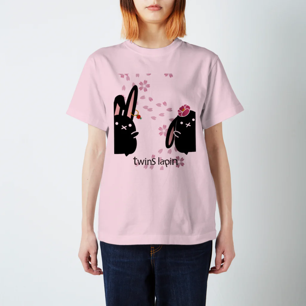 MST@twins lapin うさまろ ぴかまろのtwins lapin Regular Fit T-Shirt