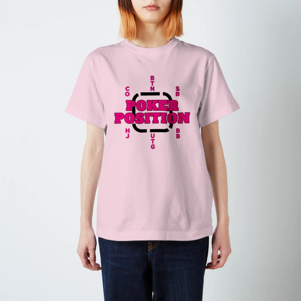 shinto_poker shopのポーカーポジションTシャツ スタンダードTシャツ