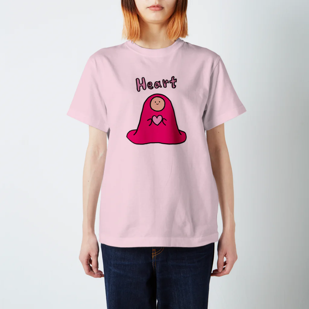 フトンナメクジのハート - HEART スタンダードTシャツ