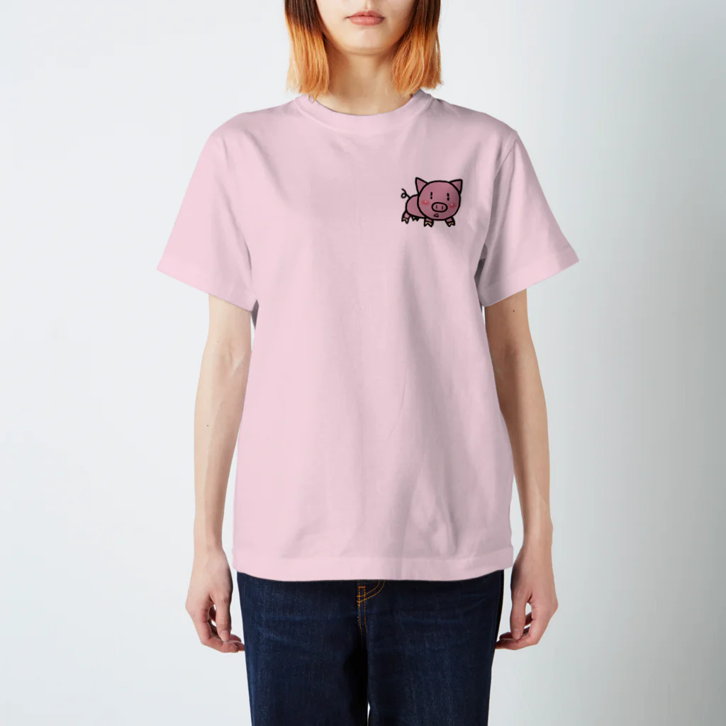 オキガネ(okigane) 女将だったけど辞めましたのモブ太 Regular Fit T-Shirt