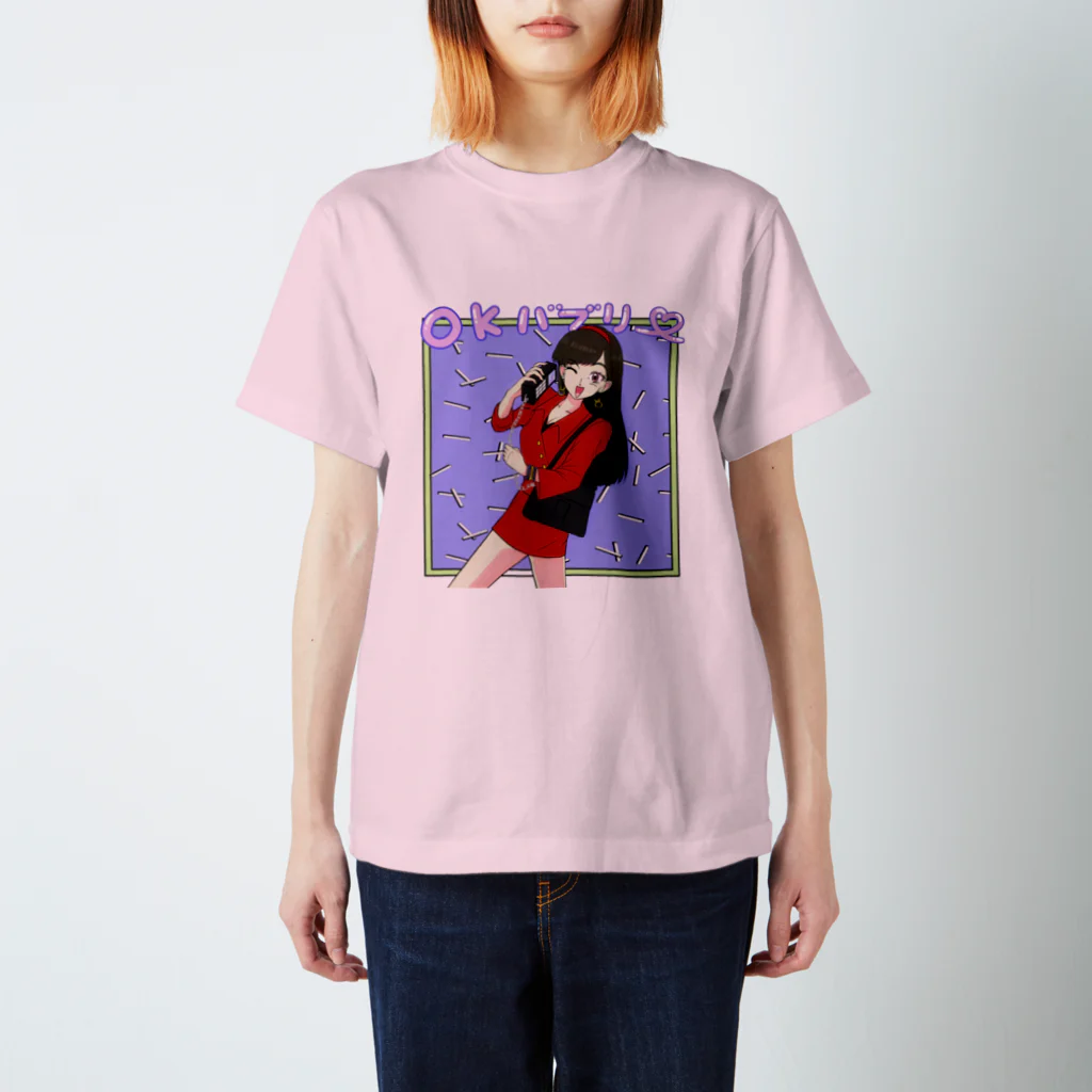 えんじゅの80's カチューシャ娘Tシャツ スタンダードTシャツ