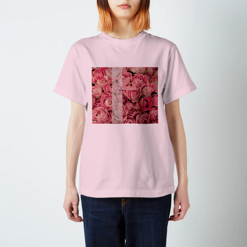 キャッツハンド：suzuriショップの La Vie en rose スタンダードTシャツ