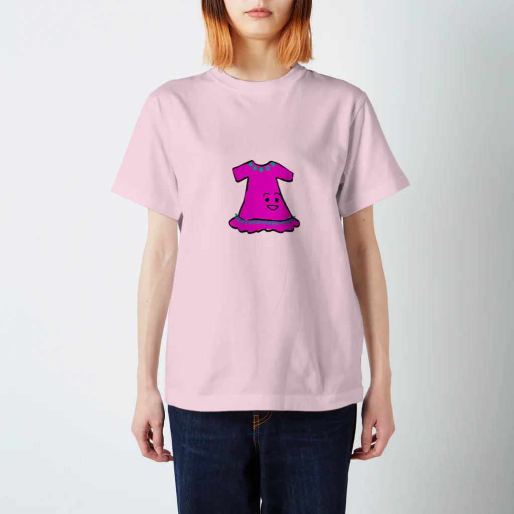 なえ　ヤマモトのピンク服さん スタンダードTシャツ