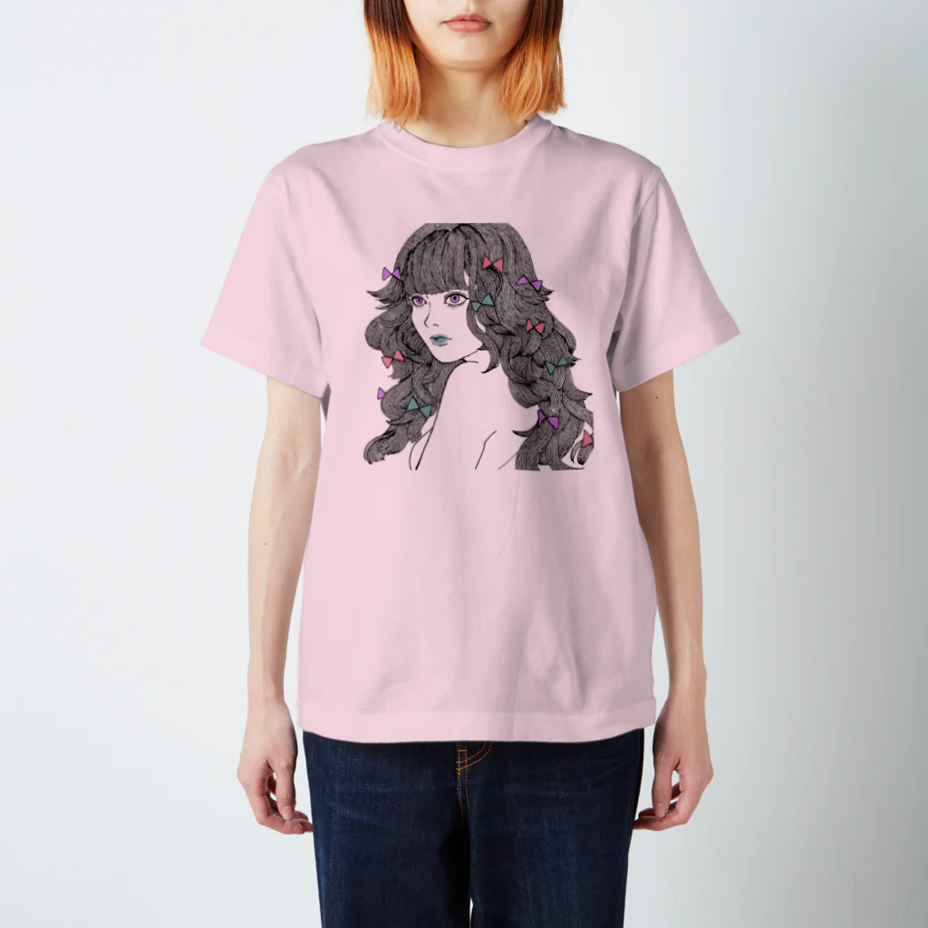 YamamotoのRibbon girl スタンダードTシャツ