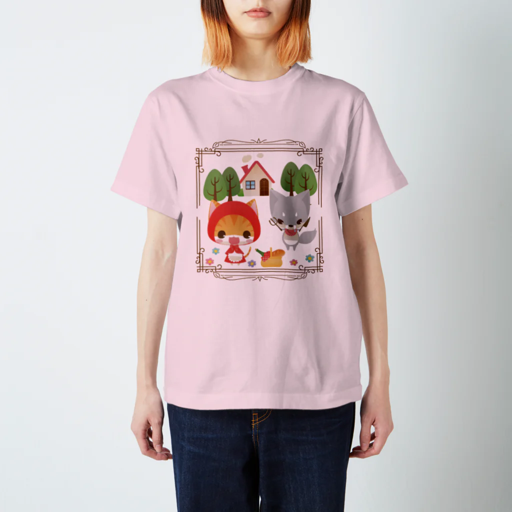 aska/ねこのかんづめのねこかん赤ずきん２ Regular Fit T-Shirt