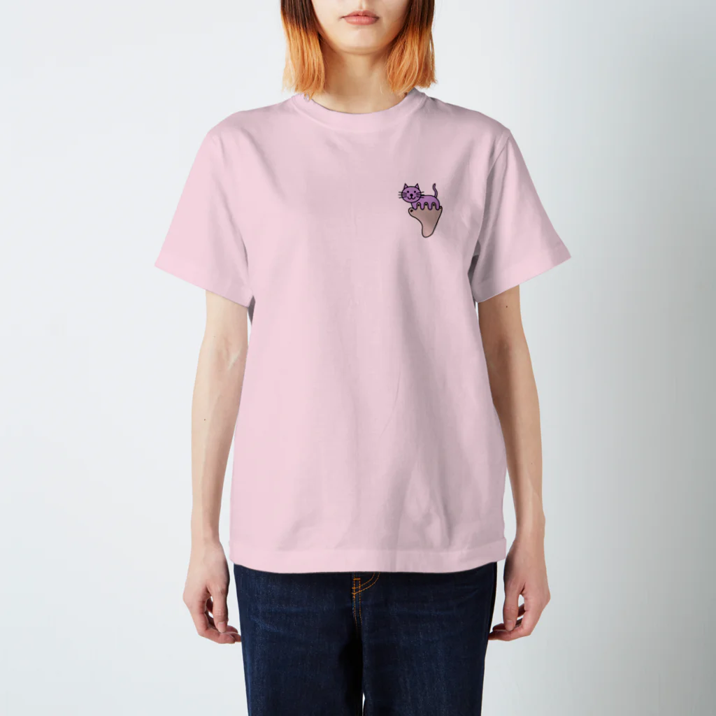 クアッカワラビーくんの日常＆あしゆびふれんず公式グッズのあしゆびねこ Regular Fit T-Shirt