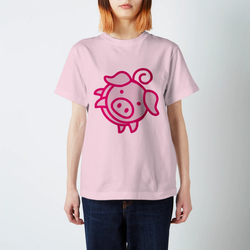 AURA_HYSTERICAのPiggy スタンダードTシャツ