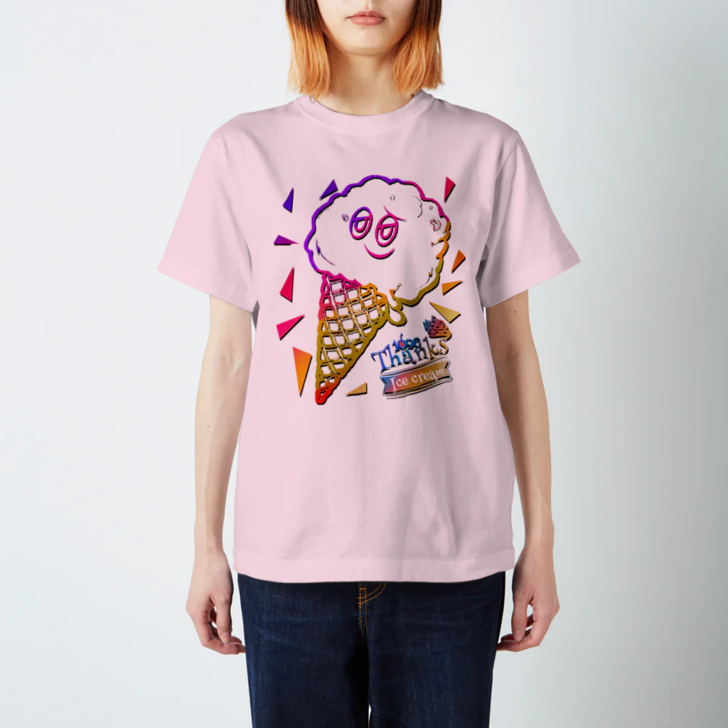 Twinkle★Thanksの1096 ice cream man Regular Fit T-Shirt