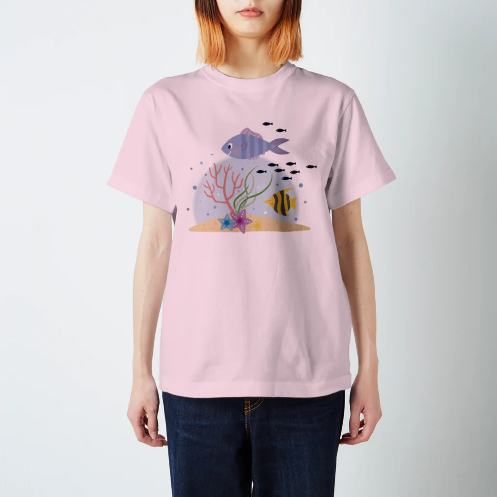 Chieko Sadoharaの海の生き物 Regular Fit T-Shirt