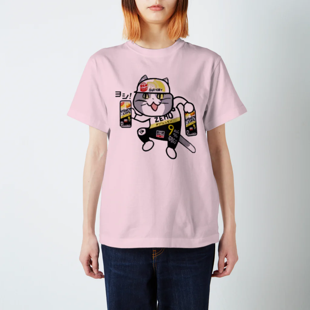 アル中サラサラのストロング猫 スタンダードTシャツ