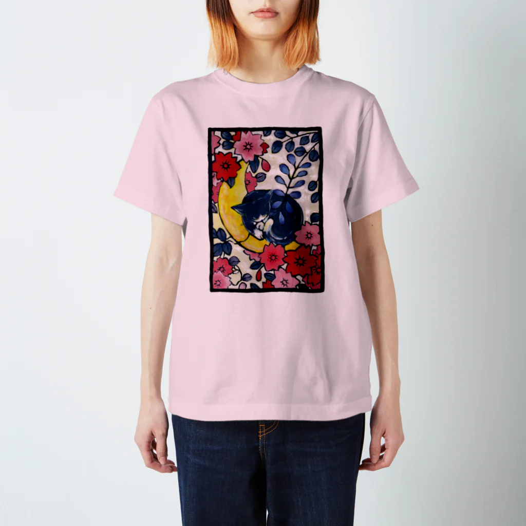 むらかみしのの青猫花猫〜桜藤〜 Regular Fit T-Shirt