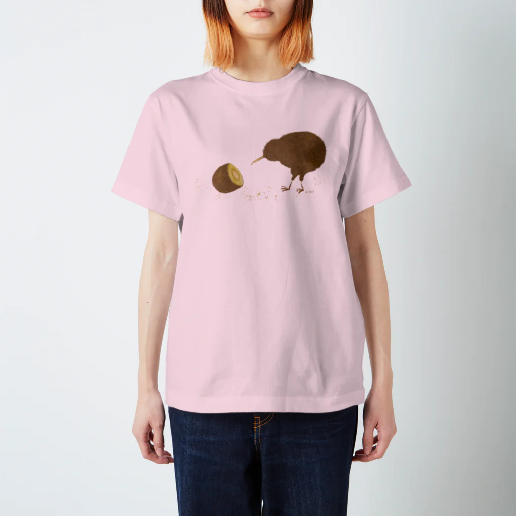 K.tskdのkiwi  bird  (gold) スタンダードTシャツ