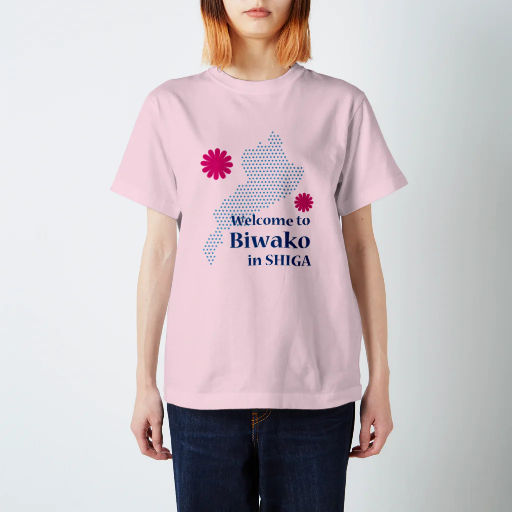 もっちのWelcome to Biwako スタンダードTシャツ