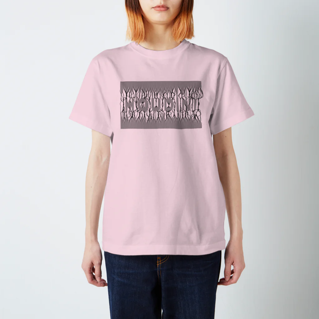 𝗧𝗮𝗿𝗼 𝗢𝘇𝗮𝗸𝗶 -𝘛‌𝘈 𝘢𝘱𝘱𝘳𝘦𝘯𝘵𝘪𝘤𝘦-の束波 / たばなみ　(黒) Regular Fit T-Shirt