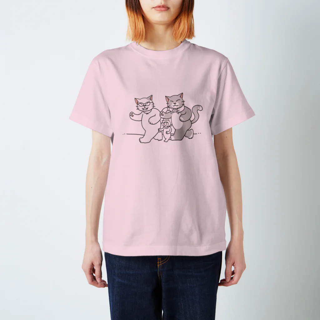 NEKOGETの散歩するにゃーん Regular Fit T-Shirt