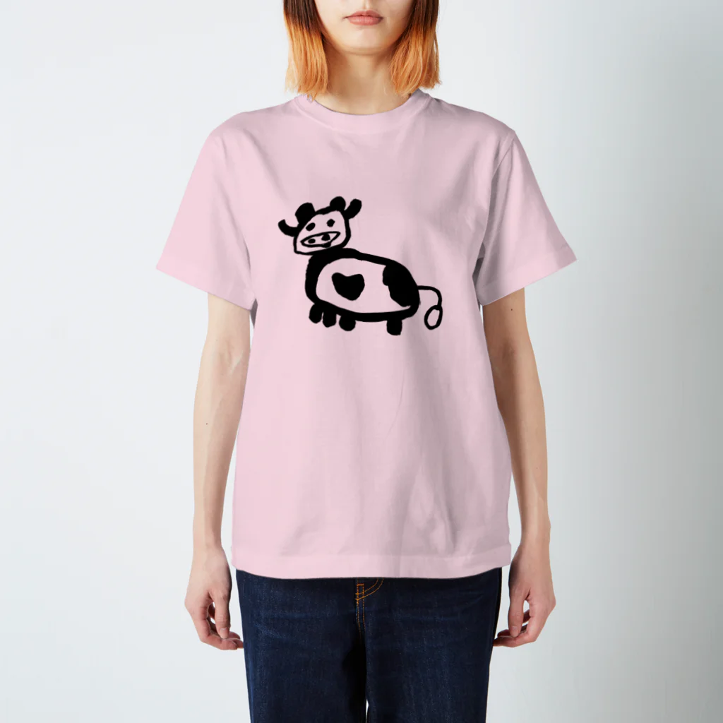 washiwashi_2525の息子の描いた牛 Regular Fit T-Shirt