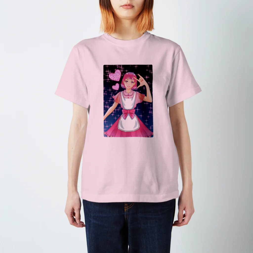 サブカルビジネスセンターのMIMI：キラッ！(ピンク) スタンダードTシャツ