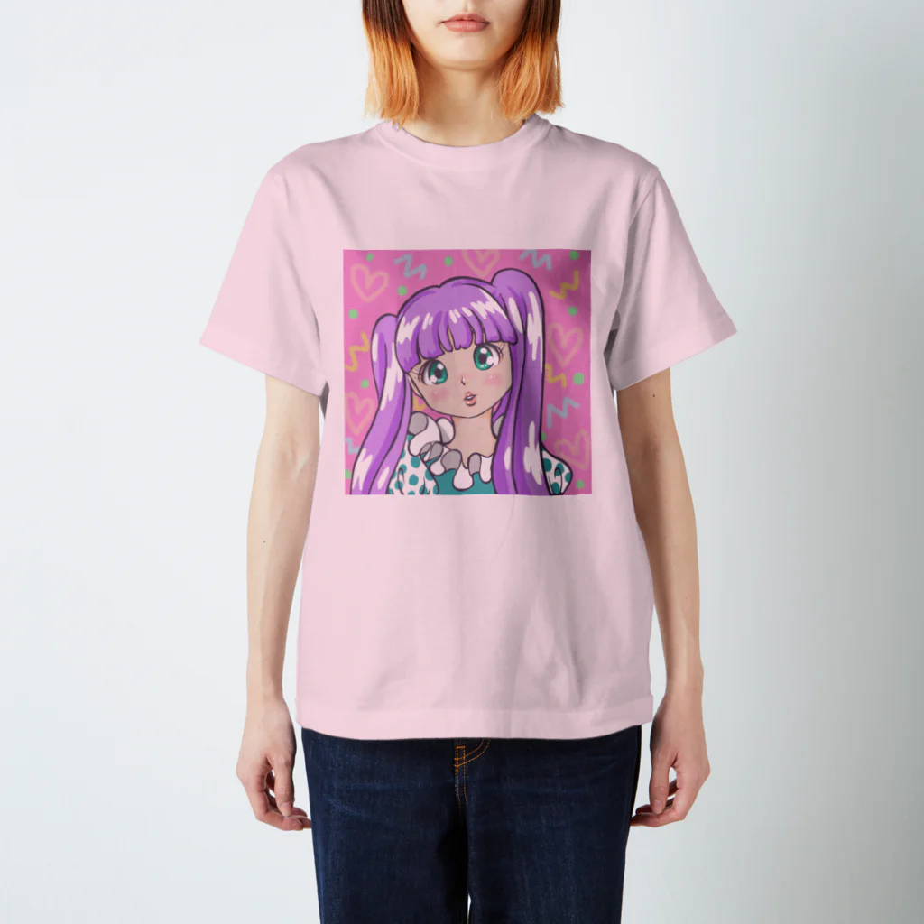 KURUKURUMEEの80Ｓガール スタンダードTシャツ