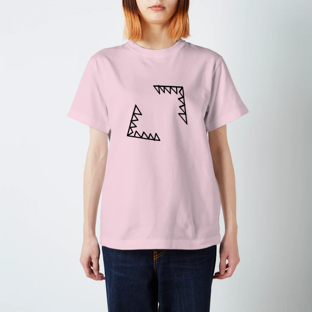 block man のDouble mouth  スタンダードTシャツ