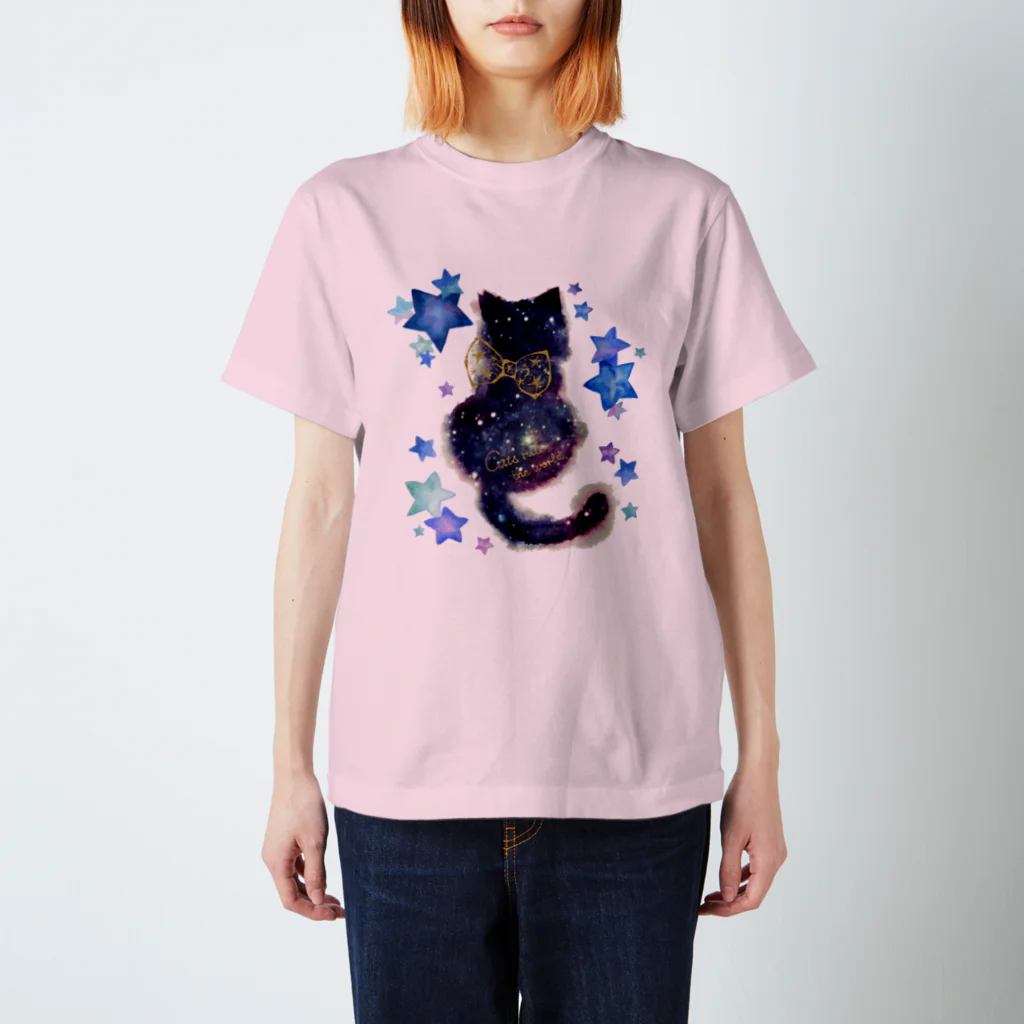 ぐるぐる洋品店の猫の銀河（Cats rule the world） スタンダードTシャツ