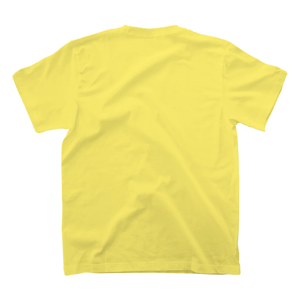 Ａ’ｚｗｏｒｋＳのニコちゃんクロスボーン YEL&BLUR Regular Fit T-Shirtの裏面