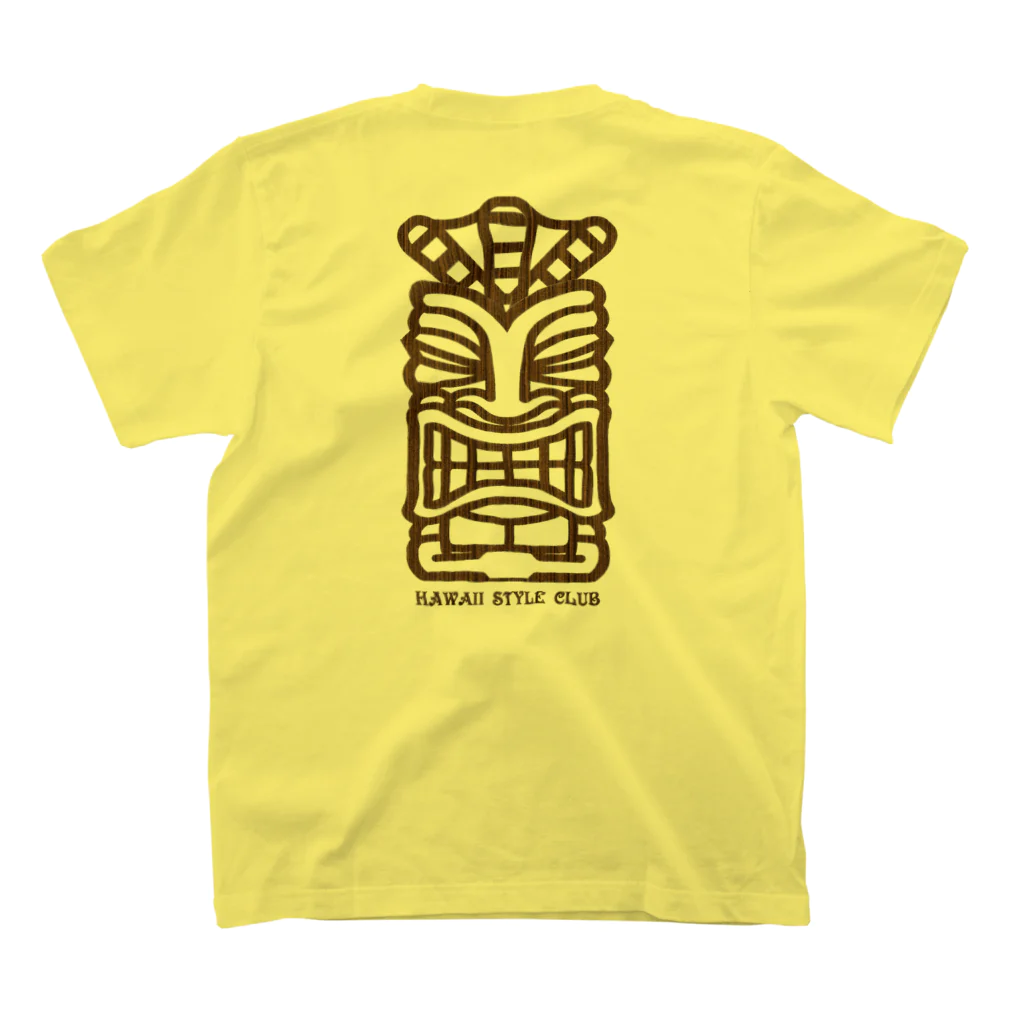 ハワイスタイルクラブの〔Back Print〕 TIKI スタンダードTシャツの裏面