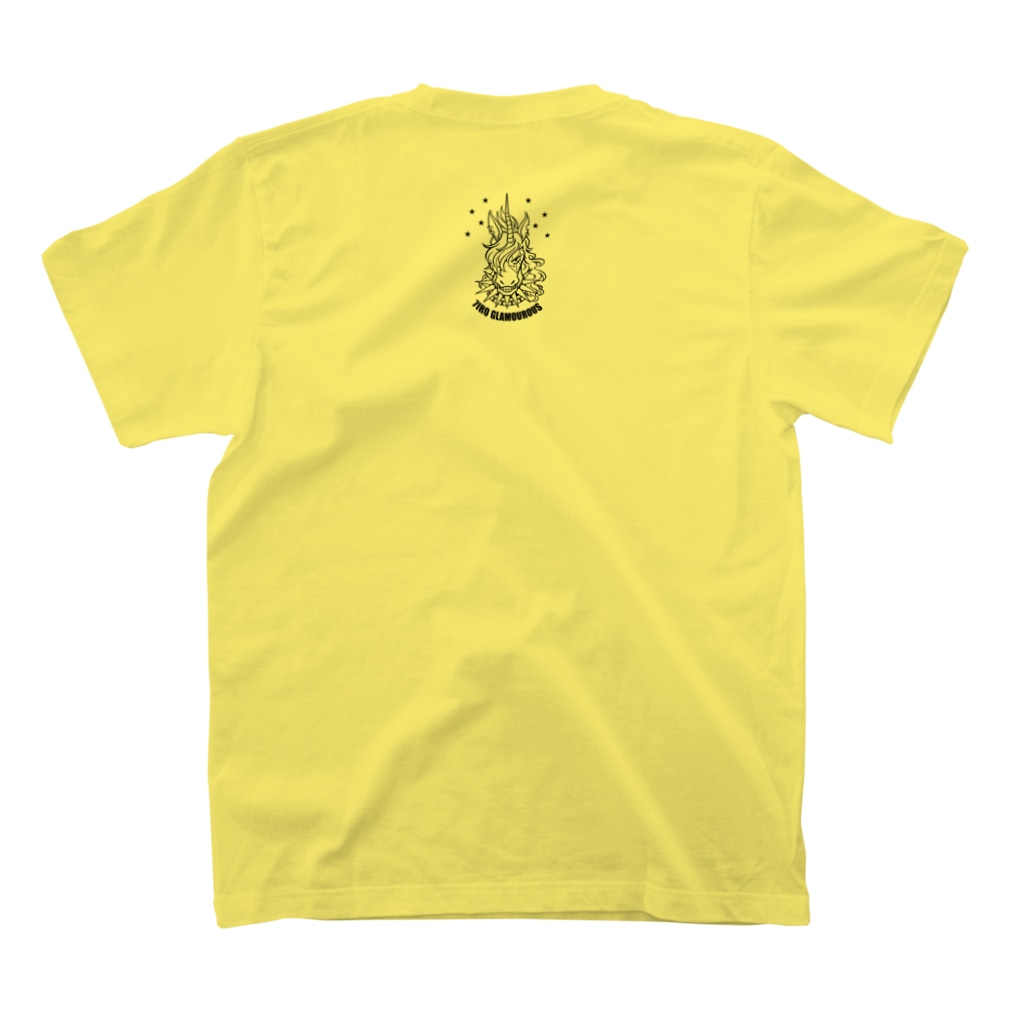 7IRO GLAMOUROUSの※ノエルあり黒文字 7IRO GLAMOUROUSシンプルロゴ  Regular Fit T-Shirtの裏面