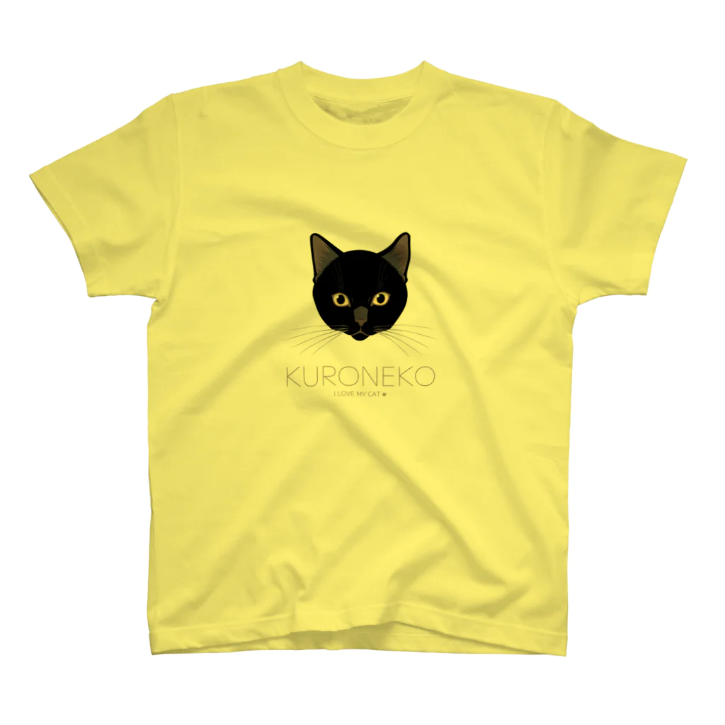 Baby Tigerのねこラブ・黒猫 Regular Fit T-Shirt